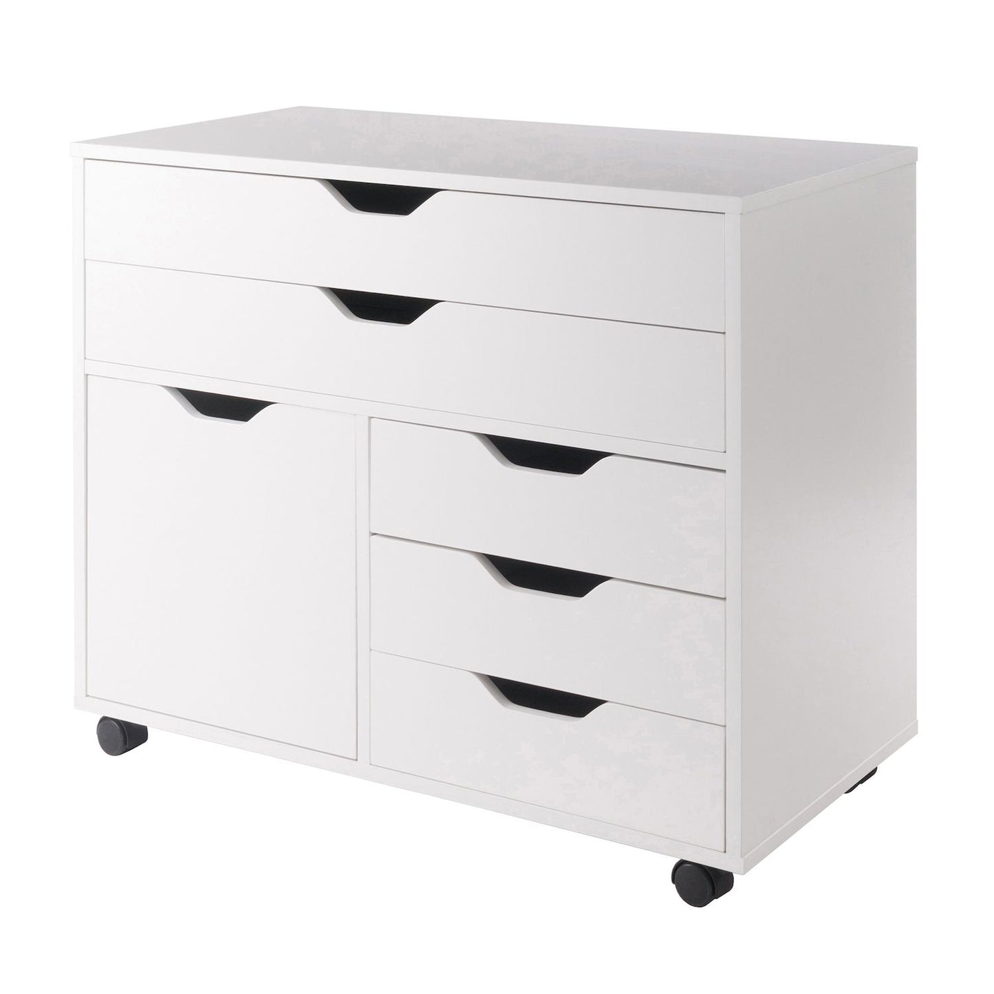 Winsome Halifax 3-Section Mobile Storage Cabinet