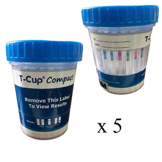 (5 PACK) 18 Panel Drug Test Cup - INCLUDES KRATOM TEST Most complete cup available on the market . AMP/BAR/BUP/BZO/COC/MET/MDMA/MTD/OPI/OXY/PCP/TCA/THC/ETG/K2/KRA /TRA