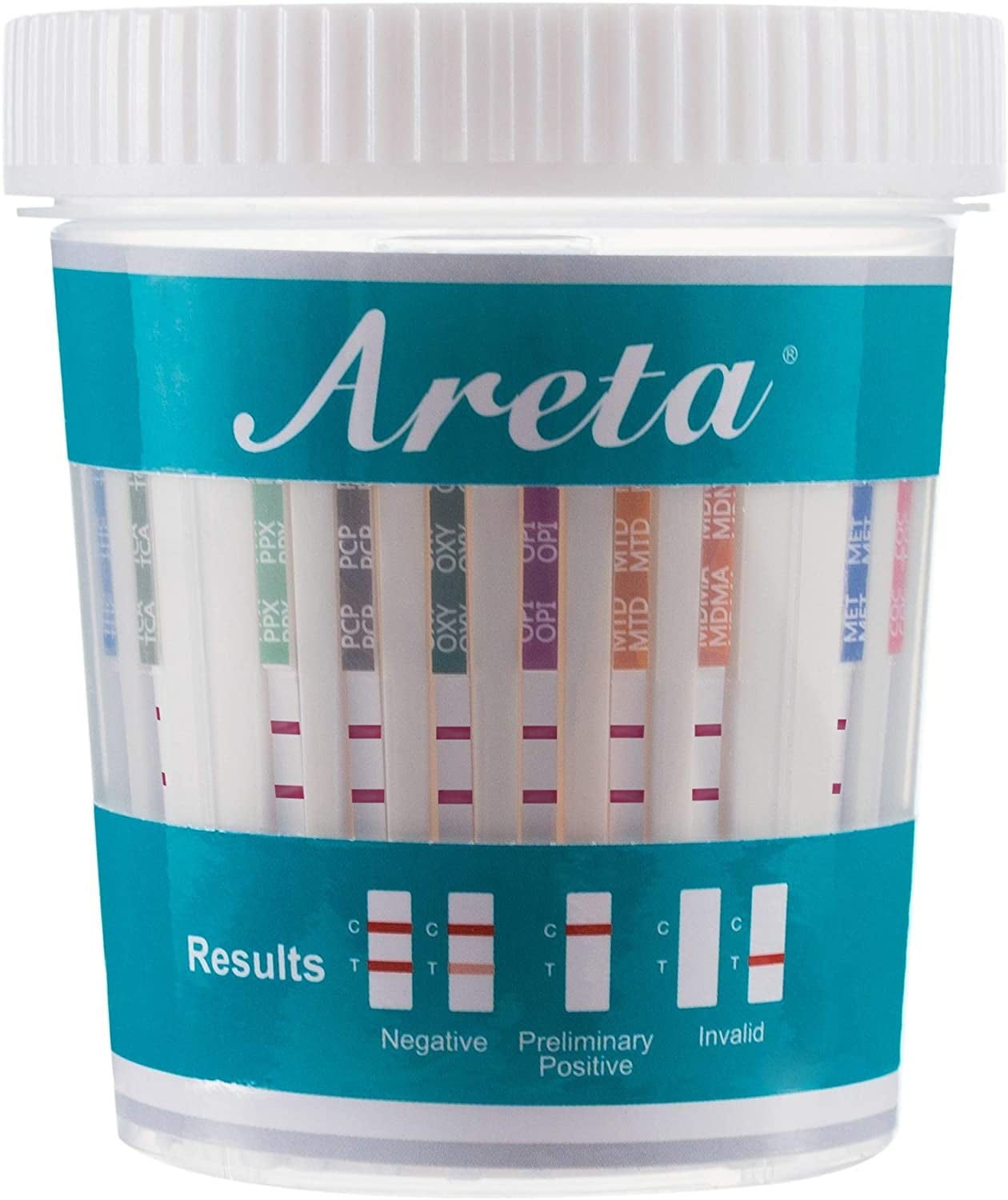 (5 Pack) Areta 14 Panel Instant Urine Drug Test Cup ACDOA-1144