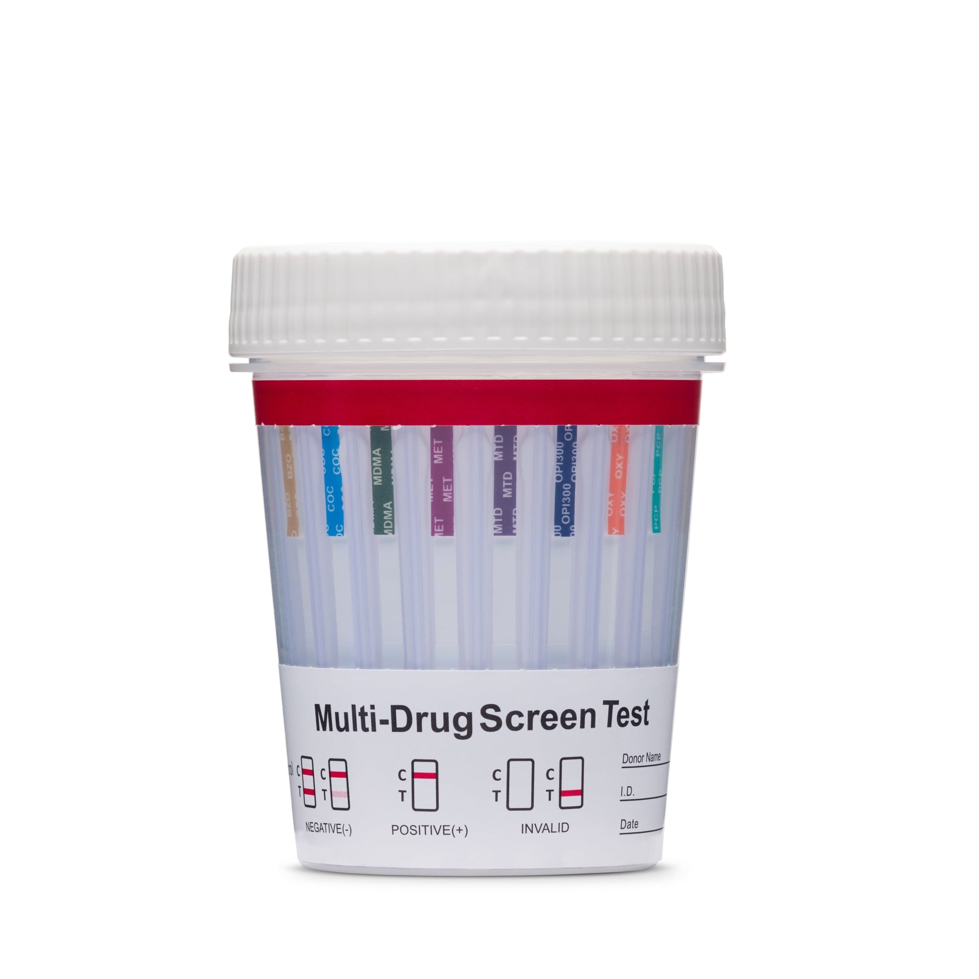 5 Pack -  DrugExam Multi-Drug Screen Test Cup Made in USA , Testing For Marijuana ( THC 50 ) AMP500/BAR300/BUP10/BZO300/COC150/ MDMA500/MET500/MTD300/OPI300/OXY100/ PCP25/PPX300/TCA1000.