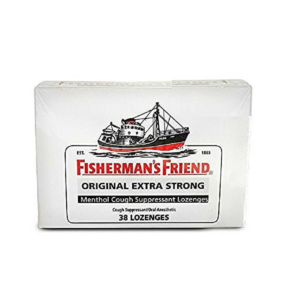 5 Pack Fisherman's Friend Original Extra Strong Menthol 38 Lozenges Each