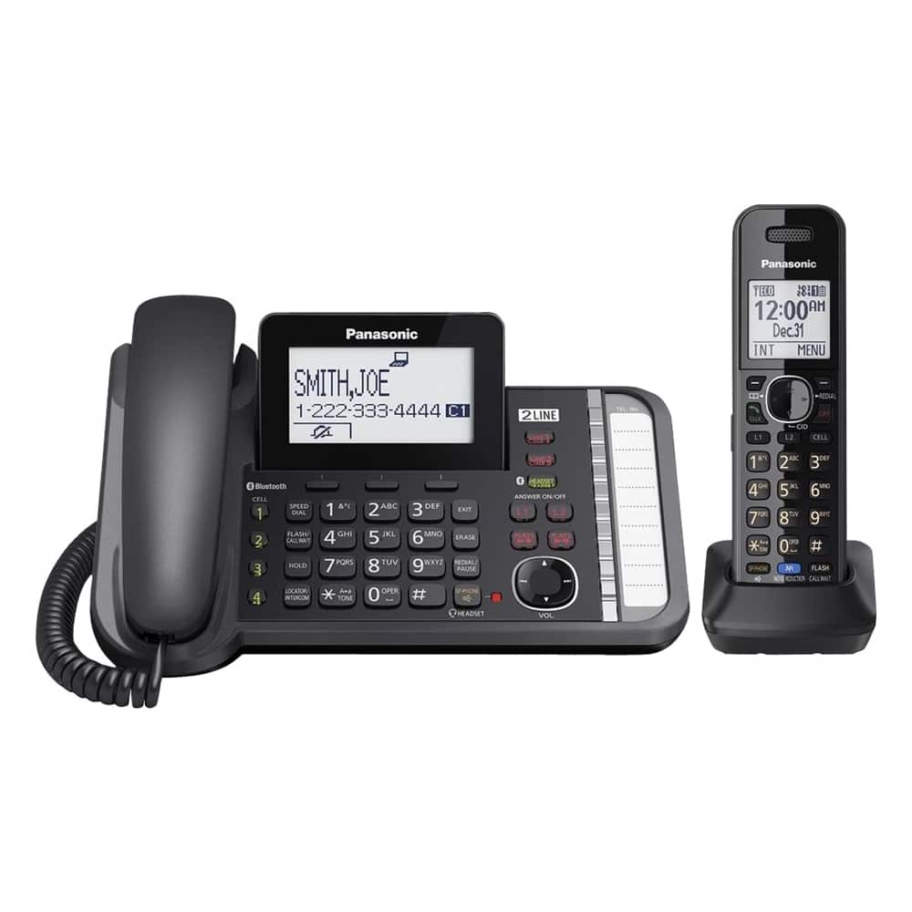 KX-TG9581B DECT 6.0 Expandable Cordless Phone System with Digital Answering System