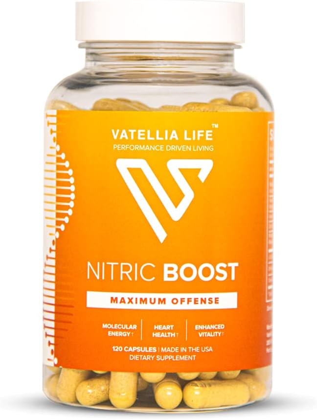 Made in USA - Nitric Oxide Supplement Nitric Boost Capsules | High Absorption Formula | 100% Natural Ingredients | 3rd Party Lab Tested to Ensure Quality & Purity | 2 Month Supply