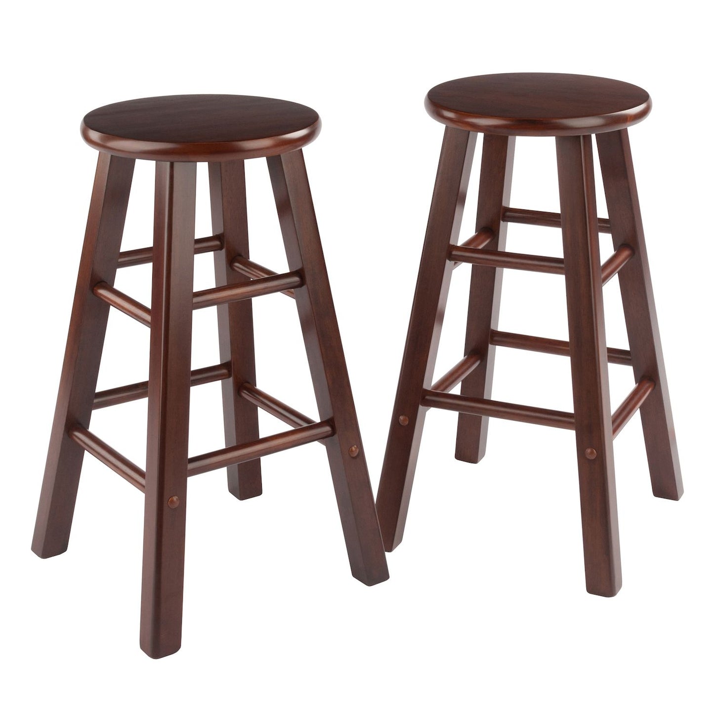 Winsome Element Walnut Finish Counter Stool 2-piece Set