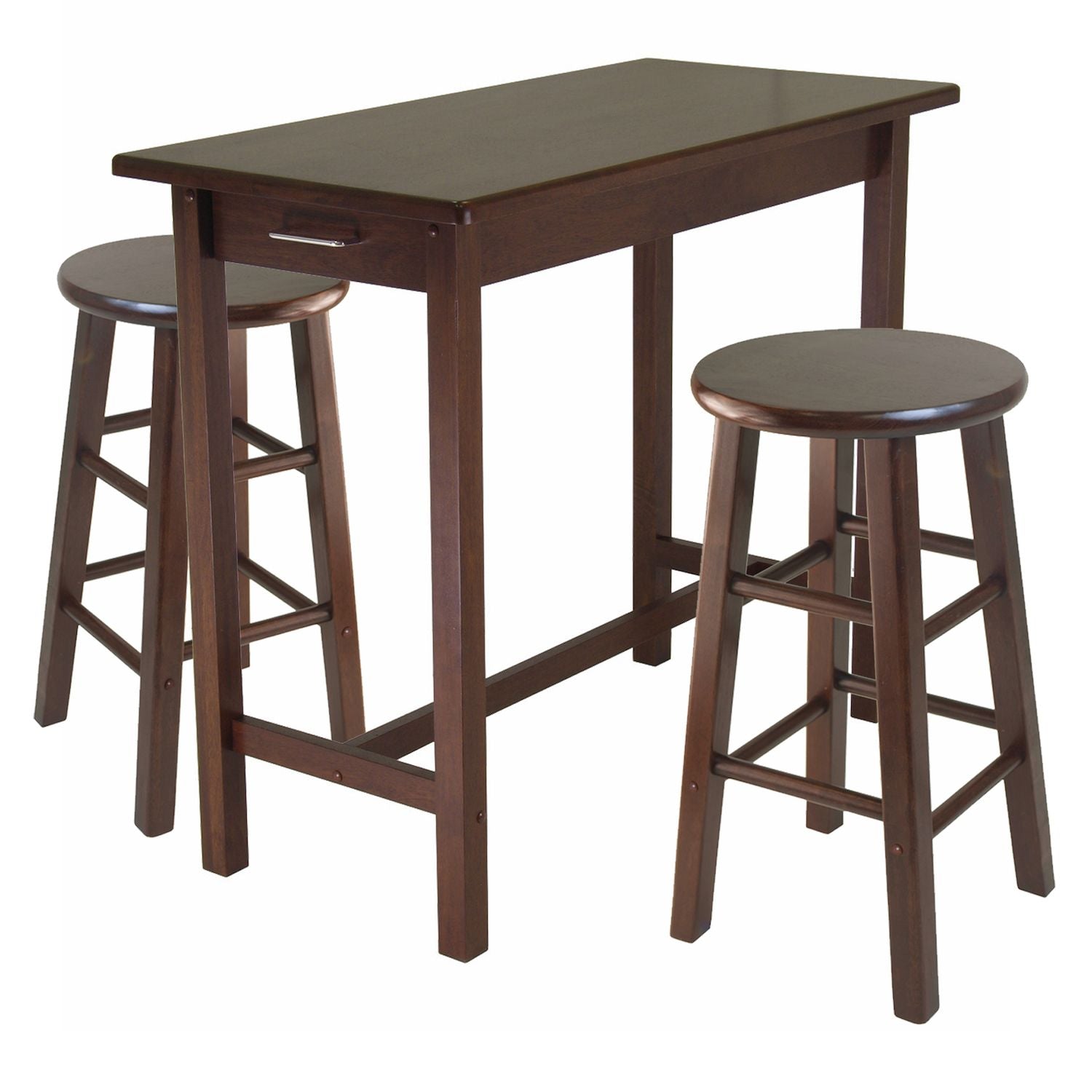 Winsome Sally Breakfast Table  Stool 3-piece Set