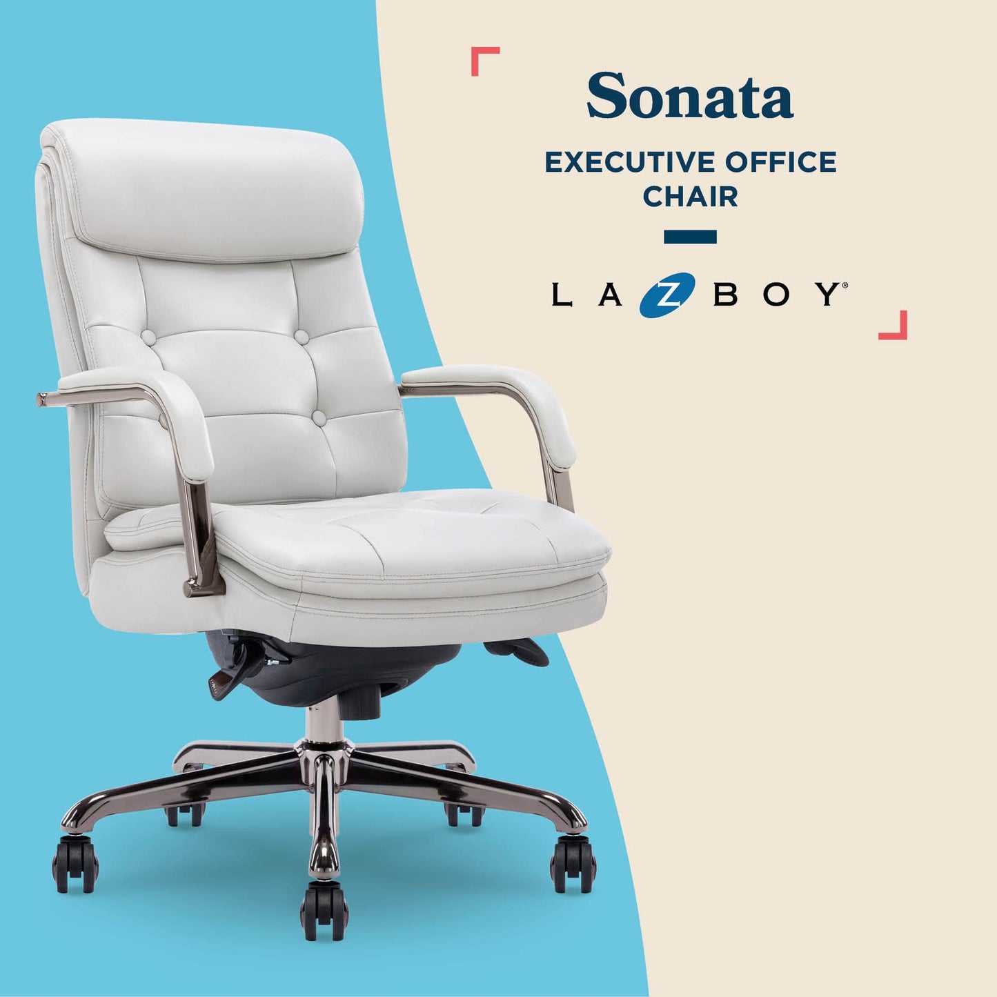 Sonata Executive Mid-Back Bonded Leather Office Chair