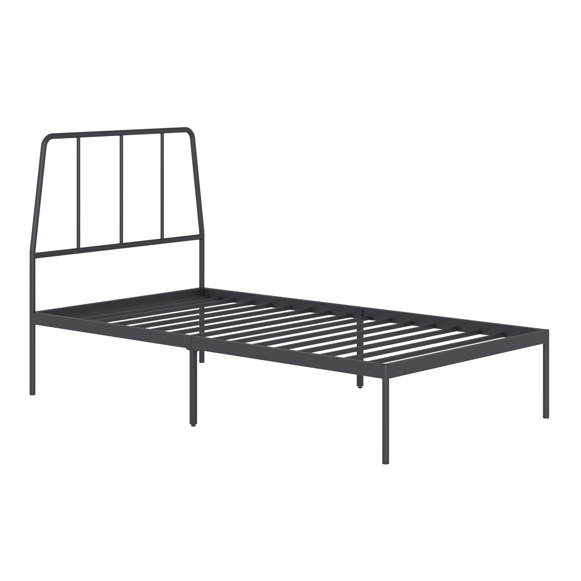 Harvey Park Twin Metal Platrorm Bed w/ Headboard