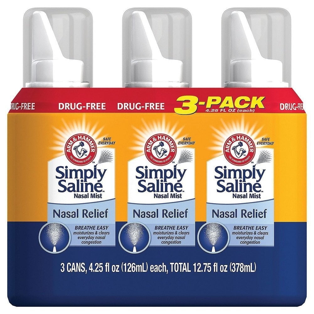 6 Pack | Simply Saline Adult Nasal Mist 4.5 oz