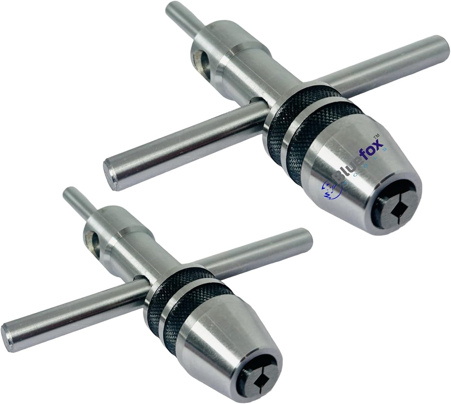 2 Pcs Pilot Spindle Tap Wrench | 1/16 Inch To 1/2 Inch 1.5 mm to 12 mm Capacity Tap Size | Ideal for Holding Taps, Drills, Reamers and Small Tools