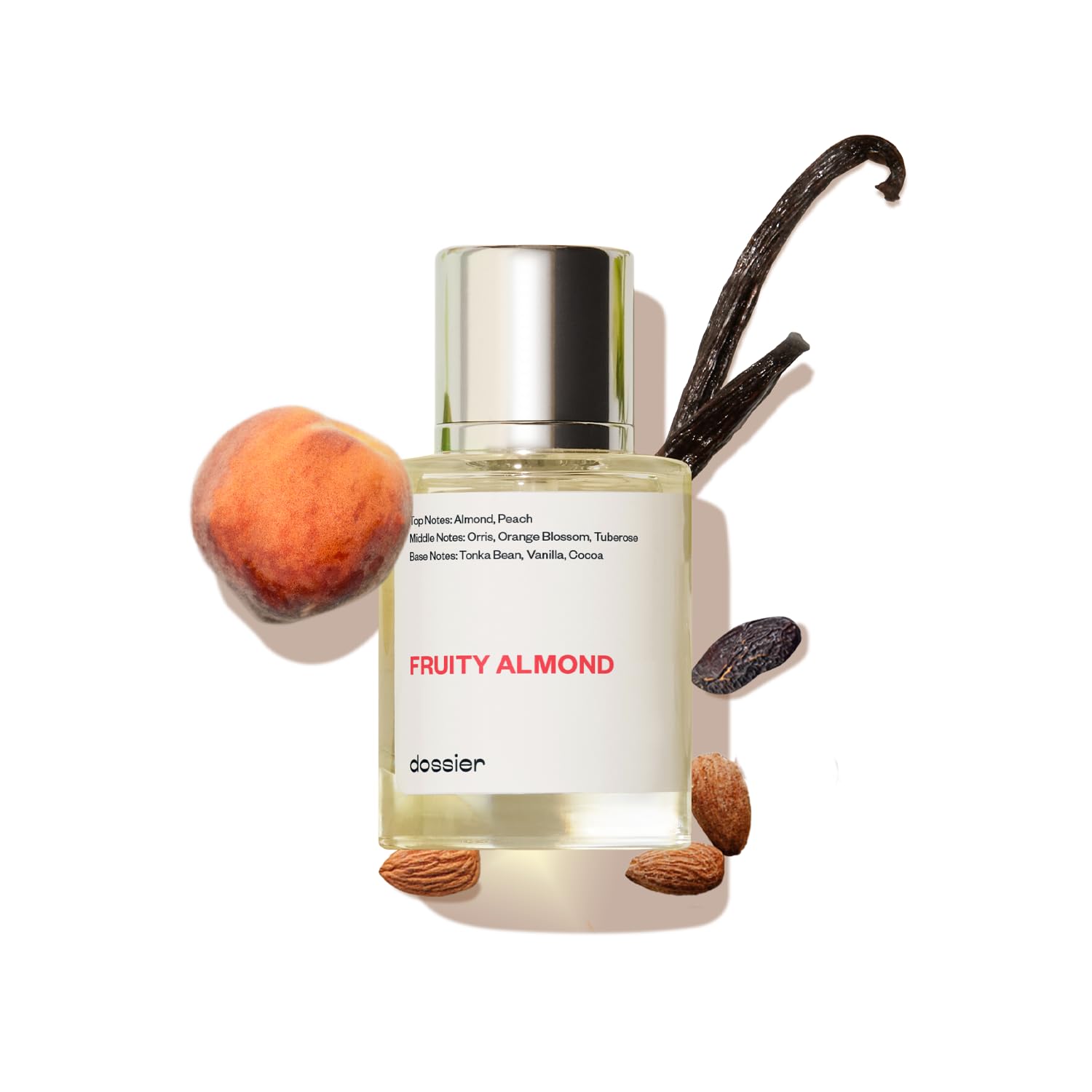 Dossier - Fruity Almond - Eau de Parfum - Inspired by C.Herrera Good Girl - Perfume Luxury - Pure Infused - Paraben Free - Vegan - For Women Men Unisex - Fragrance 1,70z (Spray 50ml)