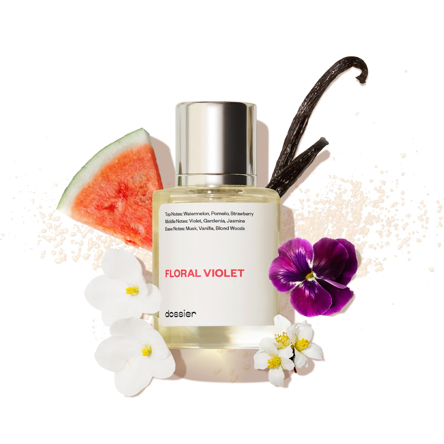 Dossier - Floral Violet - Eau de Parfum - Inspired by M.Jacobs Daisy - Perfume Luxury - Paraben Free - Vegan - For Women Men Unisex - Fragrance 1,70z (Spray 50ml)