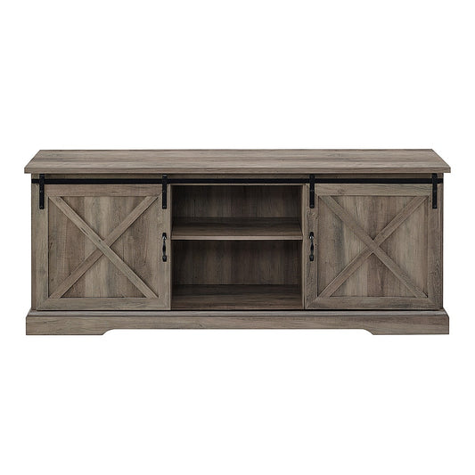 70" Sliding Barn Door TV Console