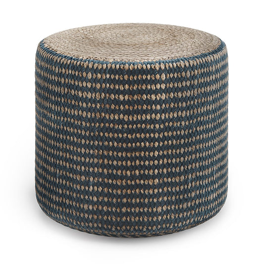 Larissa Round Braided Pouf