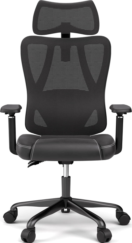 Gaming/Office Chair, Ergonomic Breathable Comfort, Multi-Adjustable Design, Lumbar Support, Customizable Recline