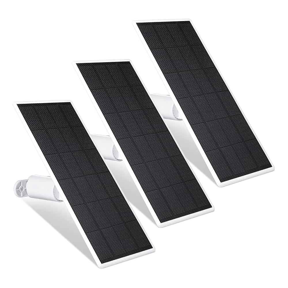 Solar Panel for Google Nest Cam Outdoor or Indoor, Battery - 2.5W Solar Power - Made for Google Nest (3-Pack)