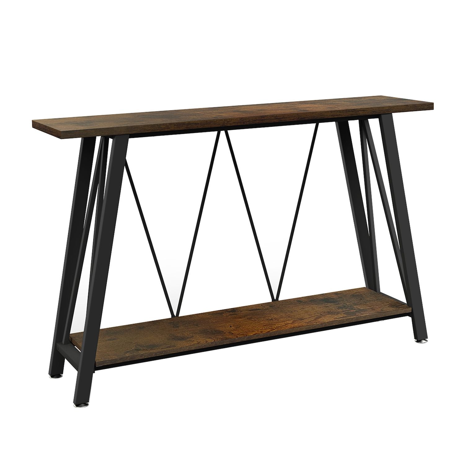 50 inch Industrial TV Stand with Storage Shelve Console Table