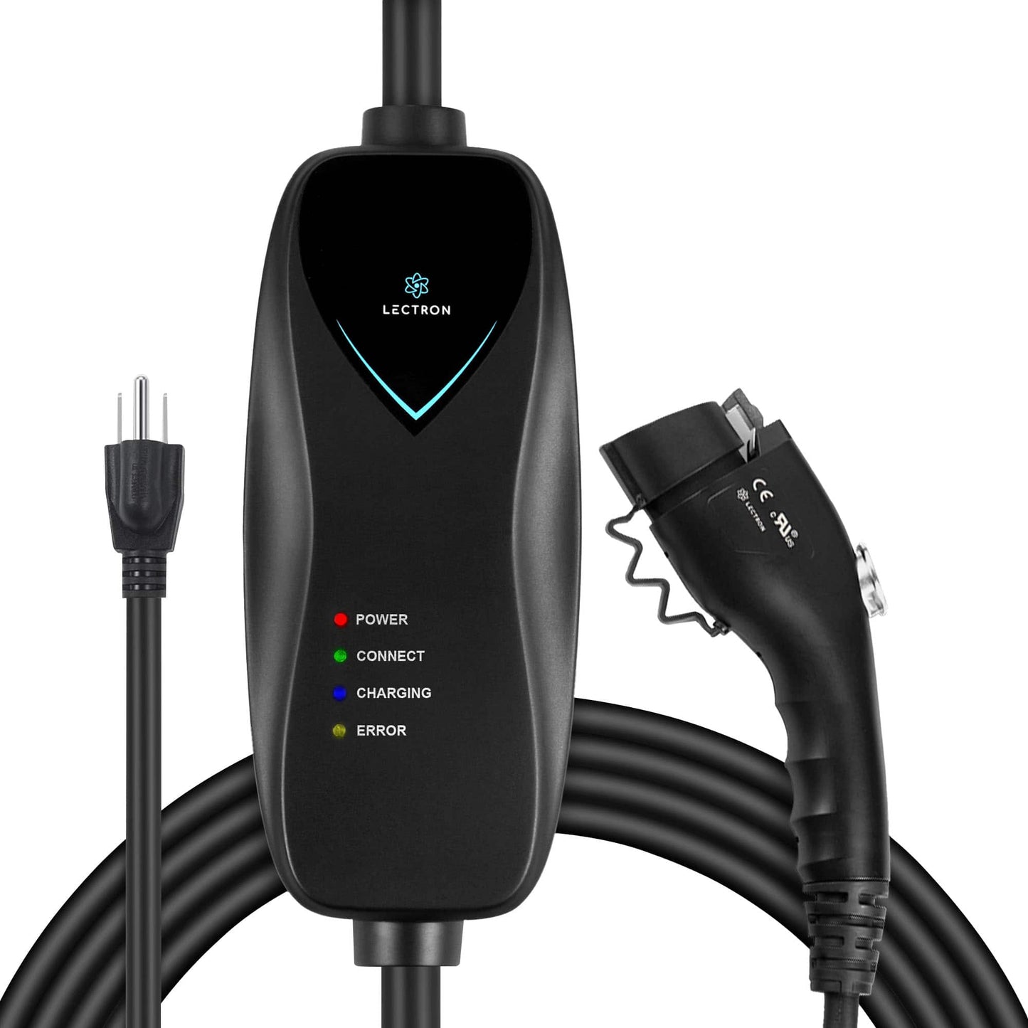 Portable J1772 Level 1 NEMA 5-15 Electric Vehicle (EV) Charger-up to 15A-20'