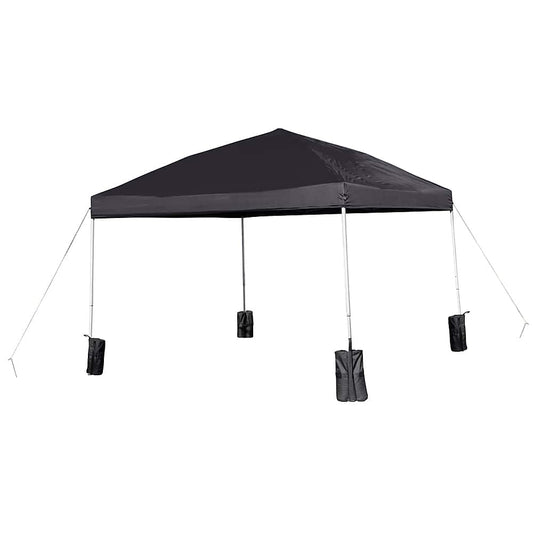 Harris 10'x10' Pop Up Straight Leg Canopy Tent With Sandbags and Wheeled Case