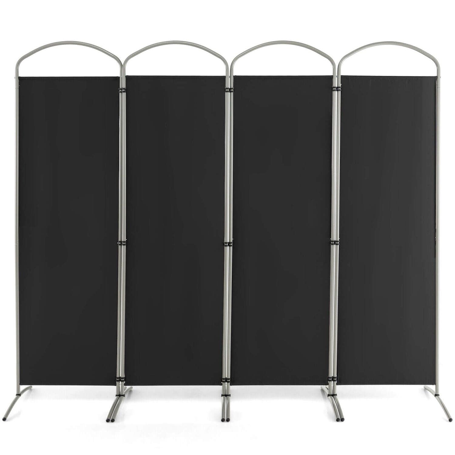 6.2Ft Folding 4-Panel Room Divider for Home Office Living Room