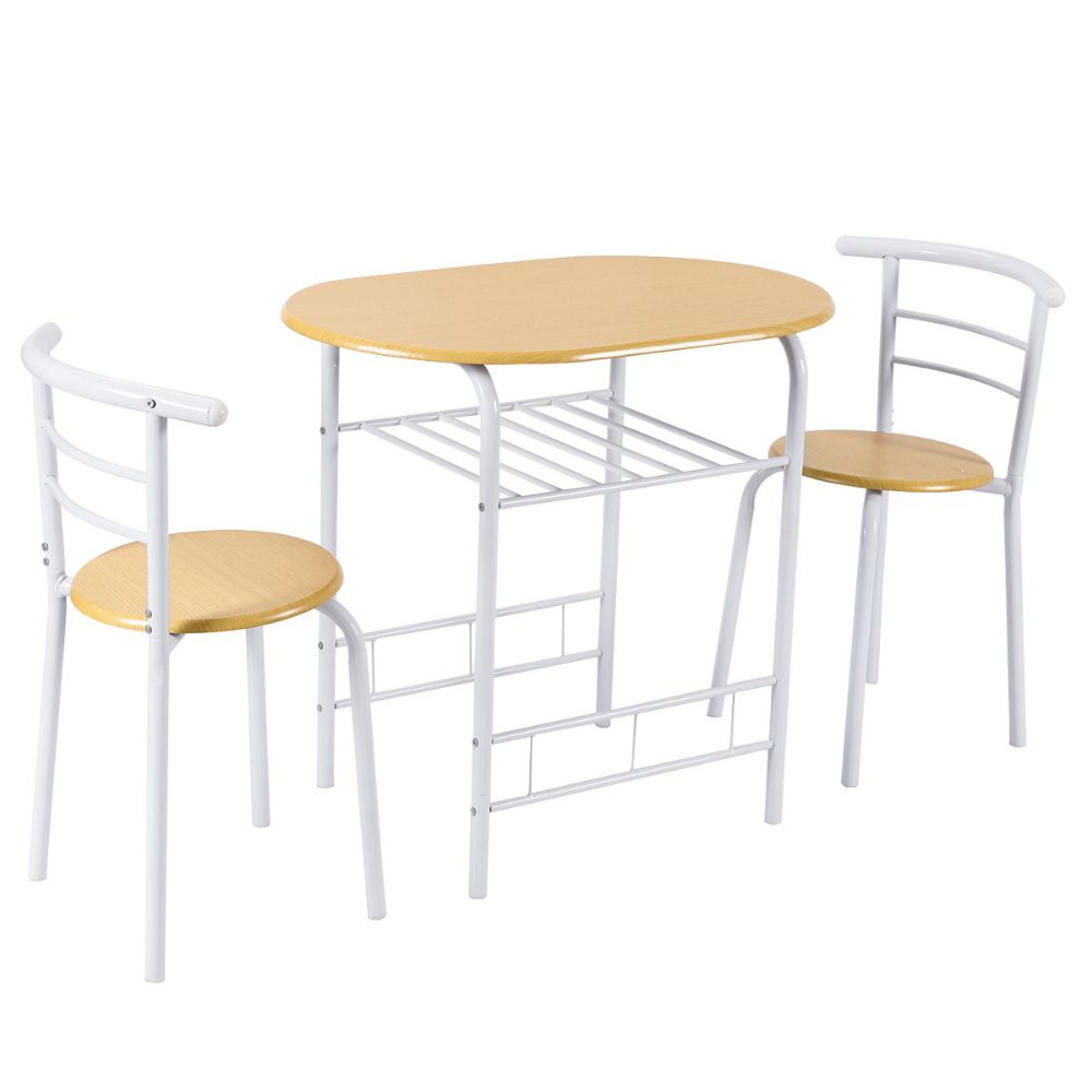 3-piece Space-saving Bistro Set For Kitchen And Apartment