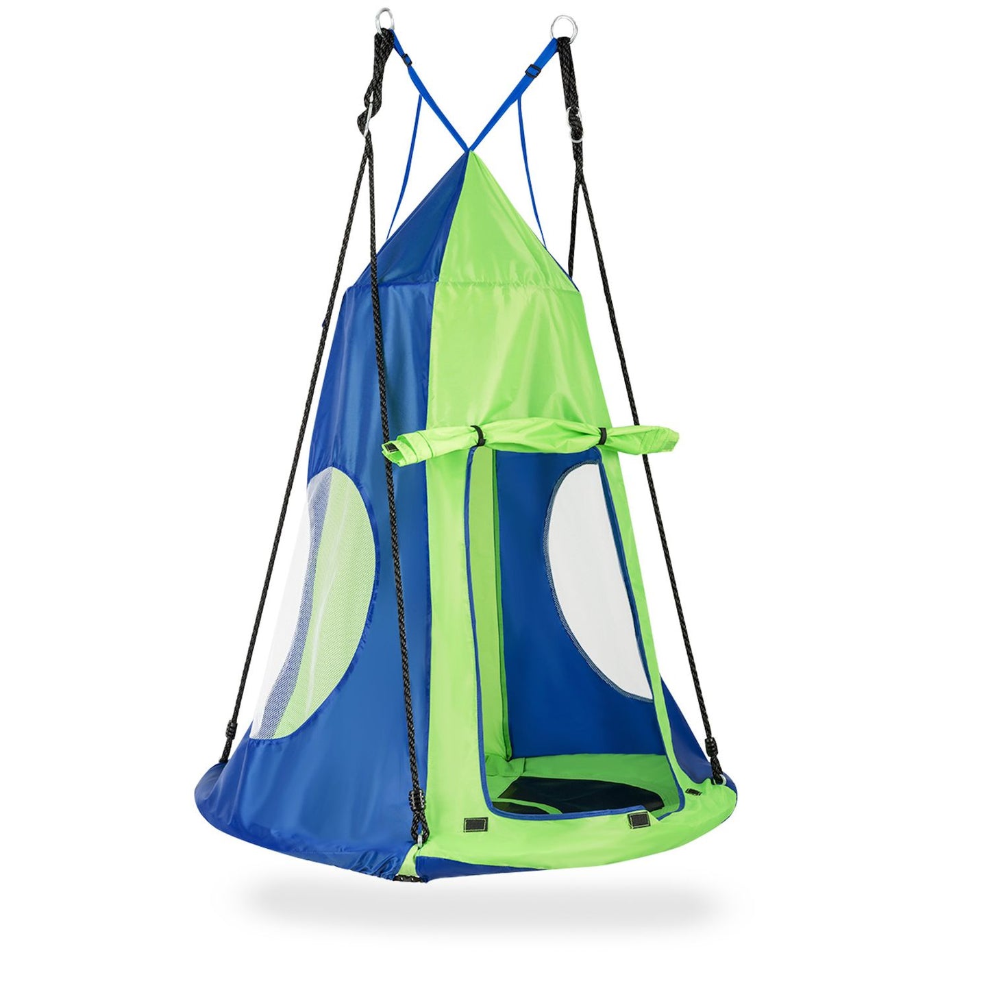 2-in-1 40 Inch Kids Hanging Chair Detachable Swing Tent Set