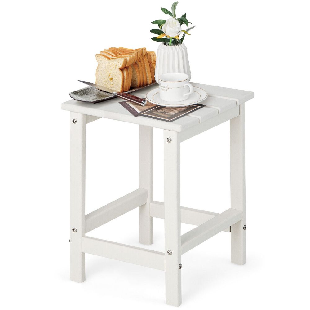 14 Inch Square Weather-Resistant Adirondack Side Table