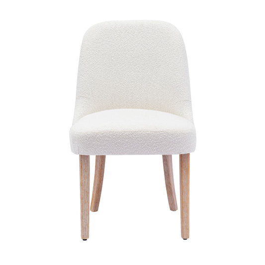 Westintrends Mid-century Modern Upholstered Boucle Dining Chair