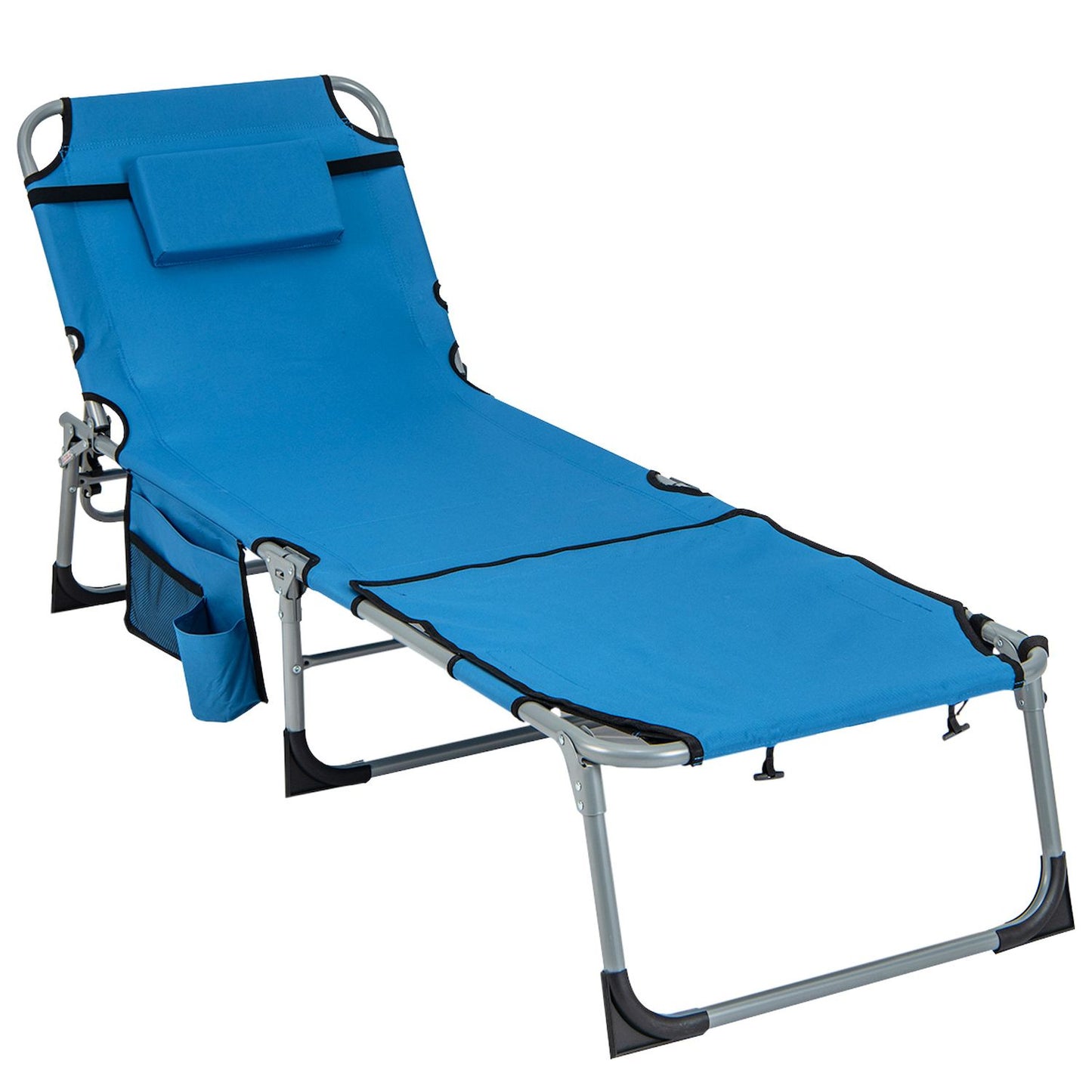 5-position Outdoor Folding Chaise Lounge Chair