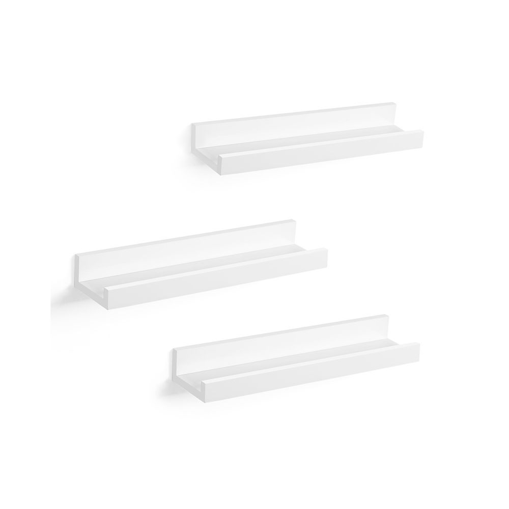 3 Set Floating Wall Shelves Long Picture Shelving Ledge