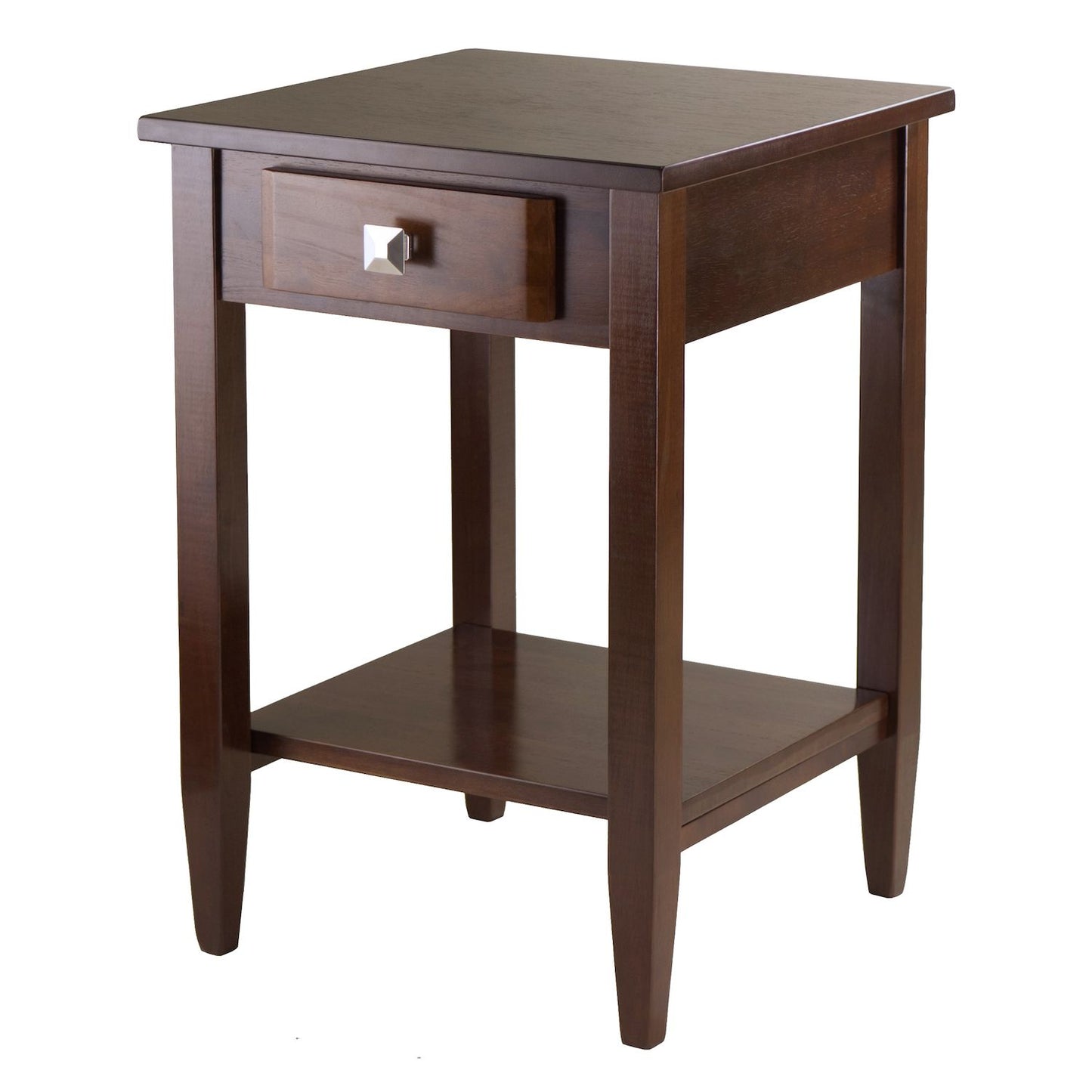 25.75” Walnut Brown Richmond Wooden End Table