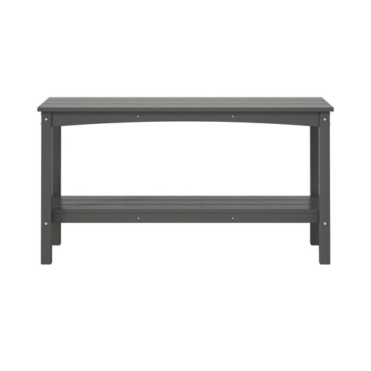 Westintrends Outdoor/patio Hdpe 2-tier Adirondack Console Table