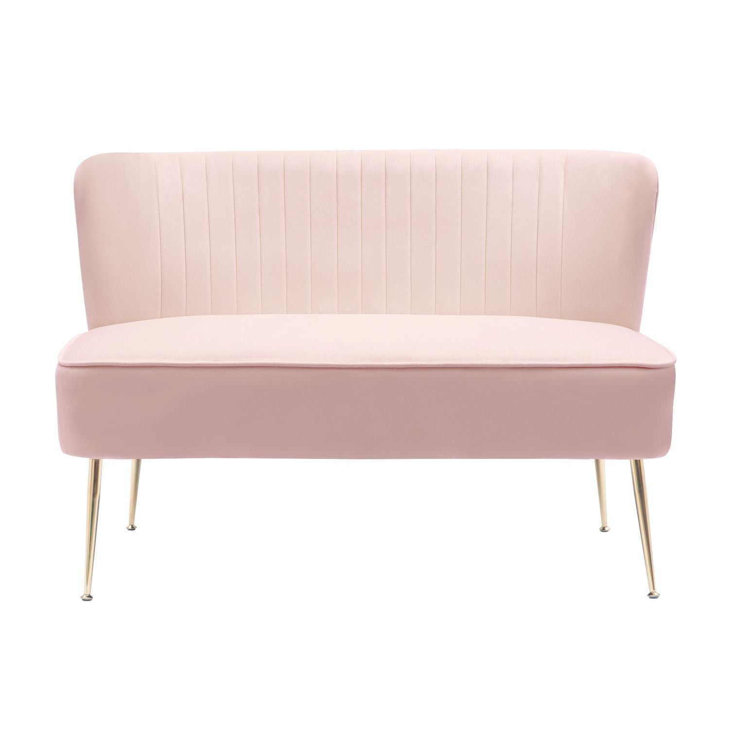 Westintrends 46 Upholstered Velvet Loveseat