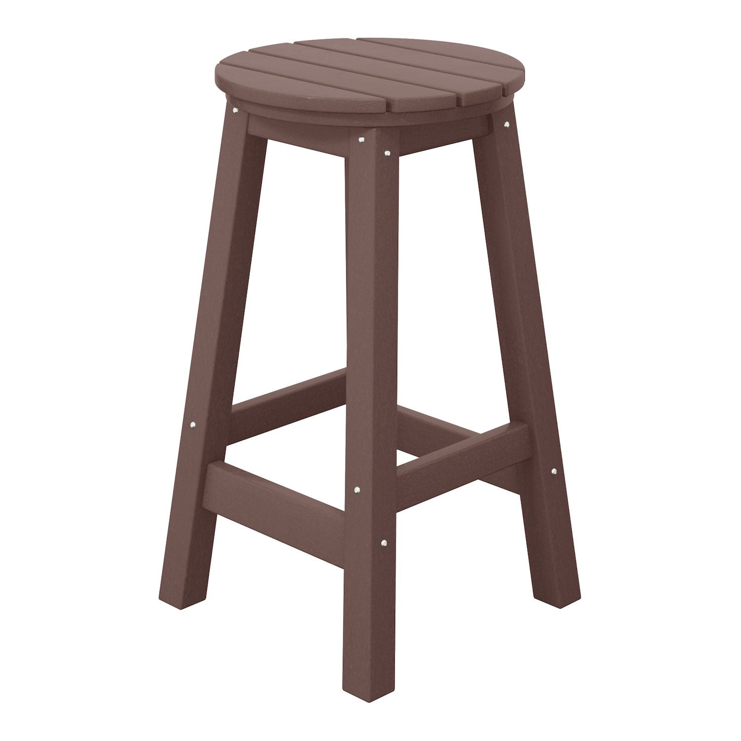 Westintrends 24 Hdpe Outdoor/patio Round Counter Stool