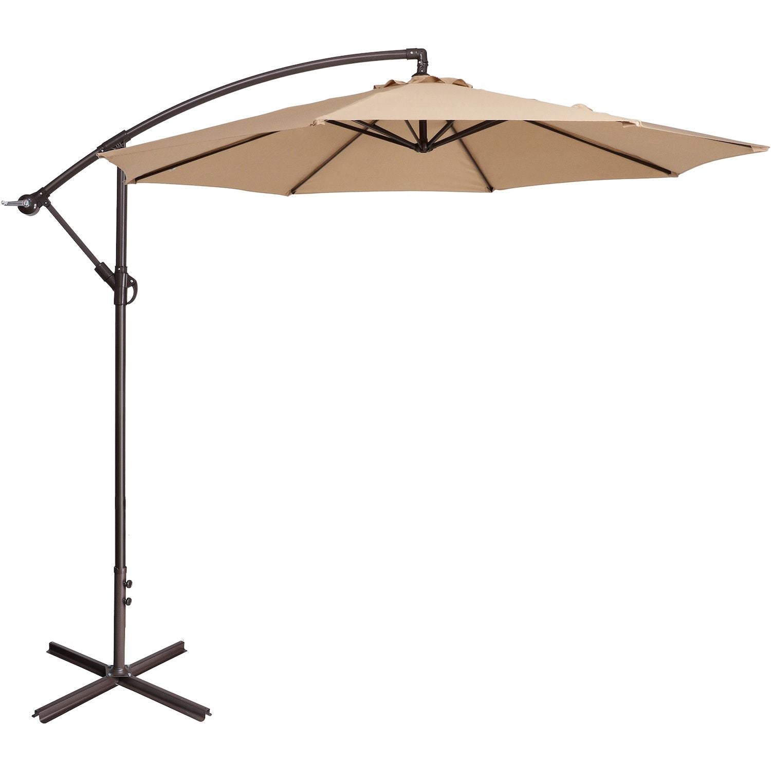 Villacera 10-ft Offset Cantilever Outdoor Patio Umbrella with Tilt and Vented Canopy