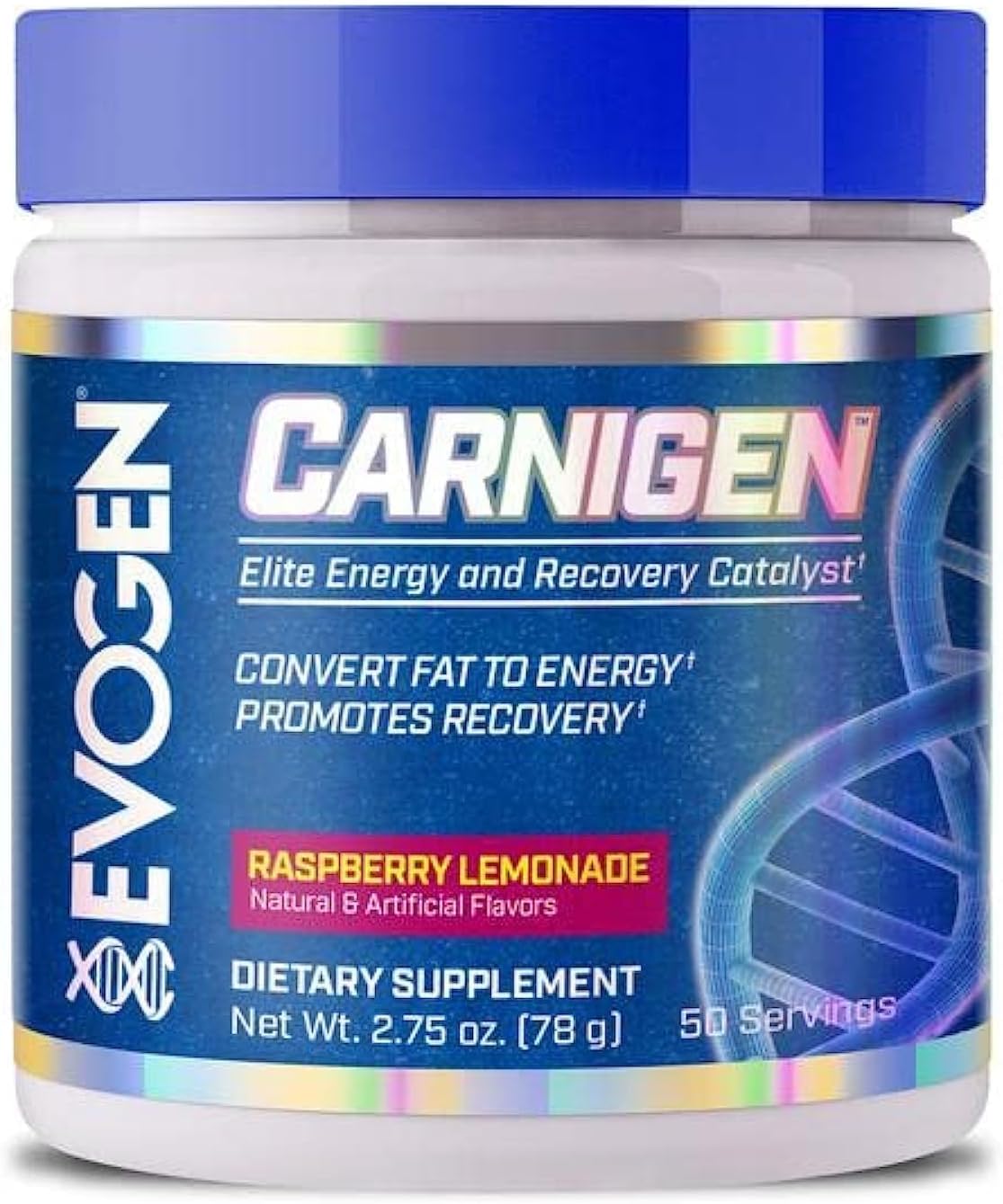 Evogen Carnigen Raspberry Lemonade | Carnitine Fat Burning Powder, Carnitine Tartrate, Acetyl-l-carnitine, Carnitine Orotate, Carnitine Fumarate, Bioperine | 50 Servings