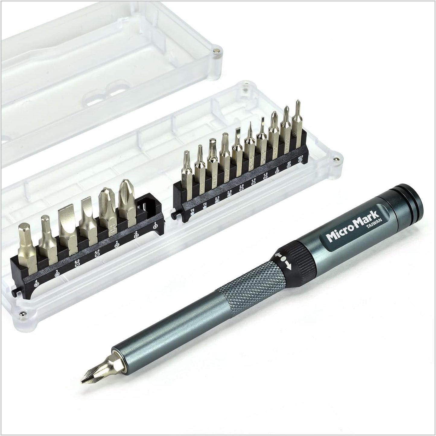 Micro-Mark Newly Patented Dual Drive Ratcheting Driver Set: Revolutionize Your Screw Set Experience with Seamless 1/4" and 4mm Bit Driving, No Adapters Needed!