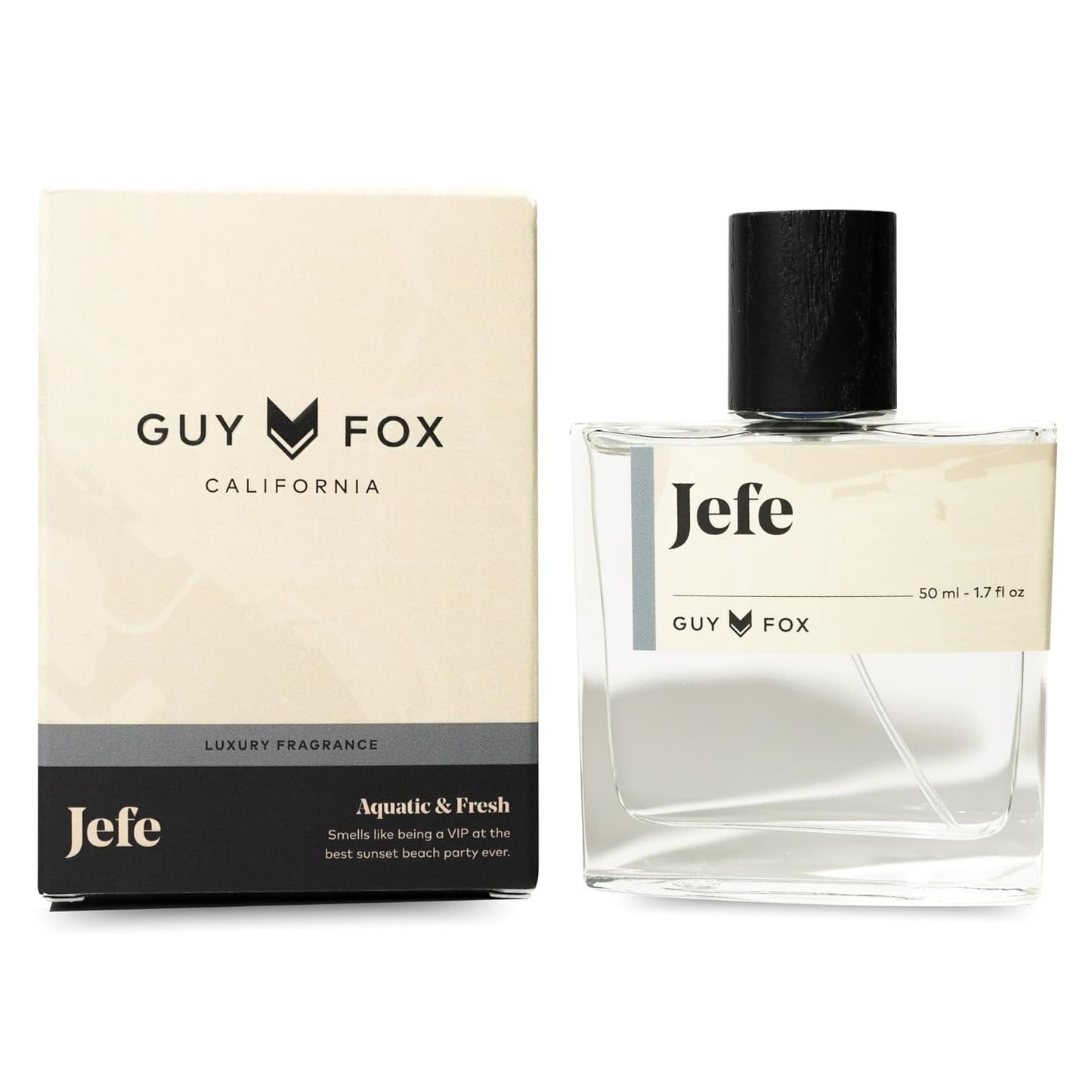 GUY FOX - Jefe - Cologne For Men | Mandarin Orange, Sea Notes & Oakmoss | Fresh, Aquatic Men's Cologne | Men's Fragrance |1.7 Fl Oz