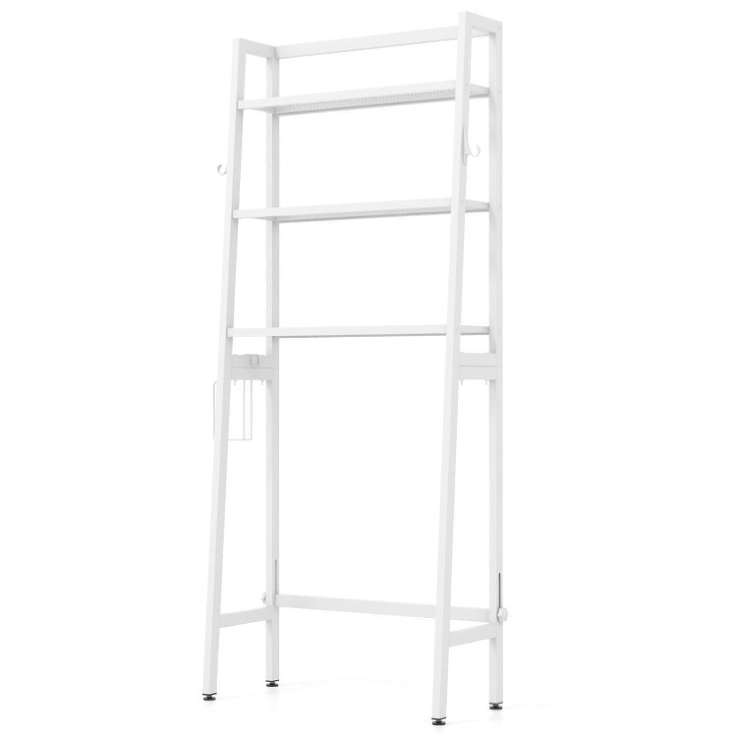 3-tier Over The Toilet Storage Shelf With Adjustable Bottom Bar