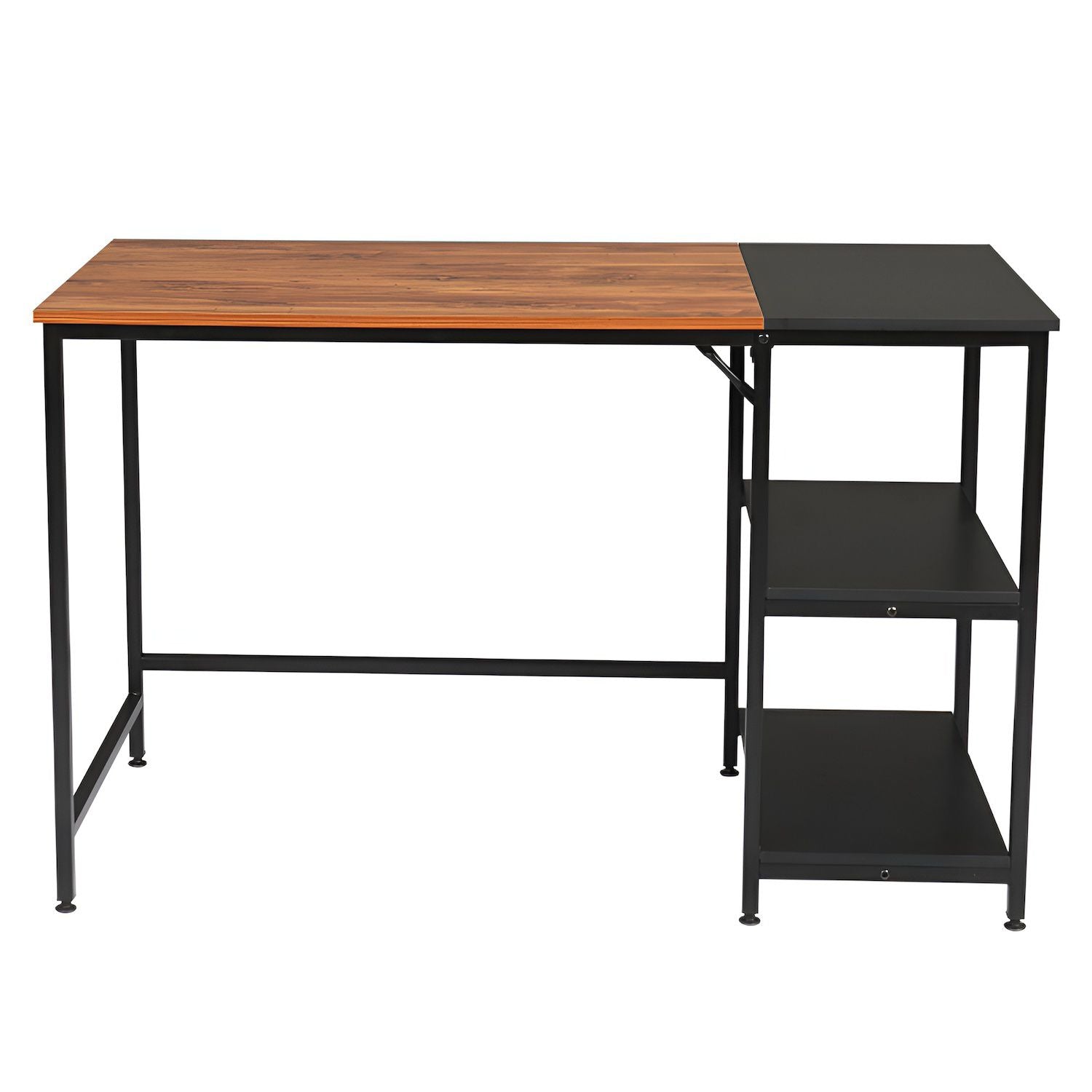 120cm Retro Color Black Particleboard Paste Triamine Stitching Computer Desk