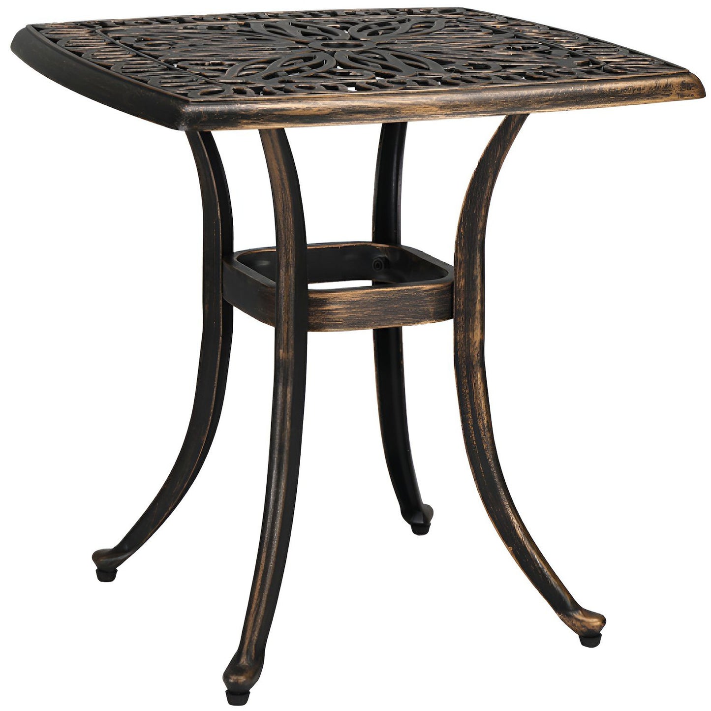 21.3inch Square Garden Cast Aluminum Table