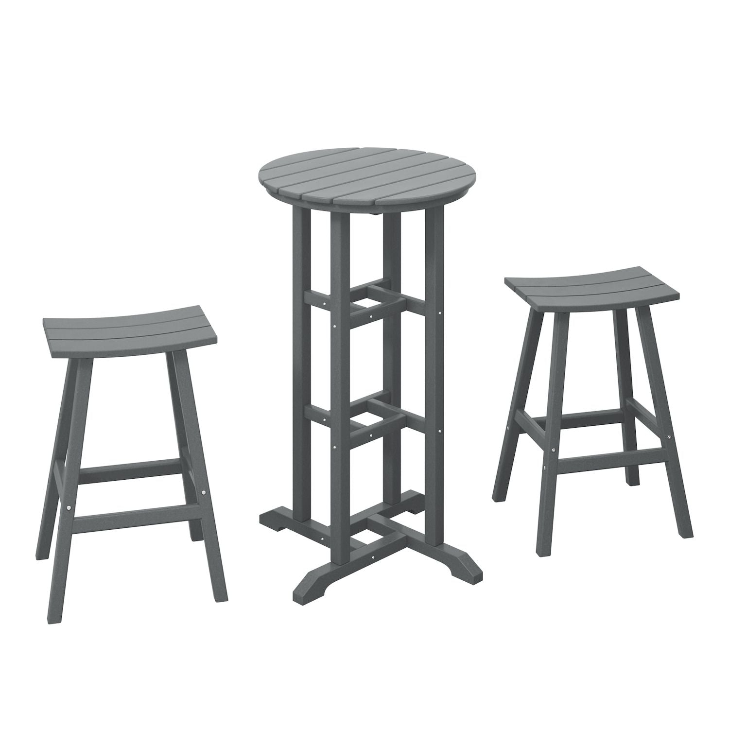 Westintrends 3-piece Outdoor/patio Bar Bistro Set