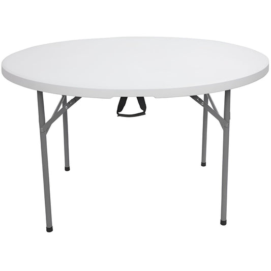 48inch Round Folding Table Outdoor Folding Utility Table White