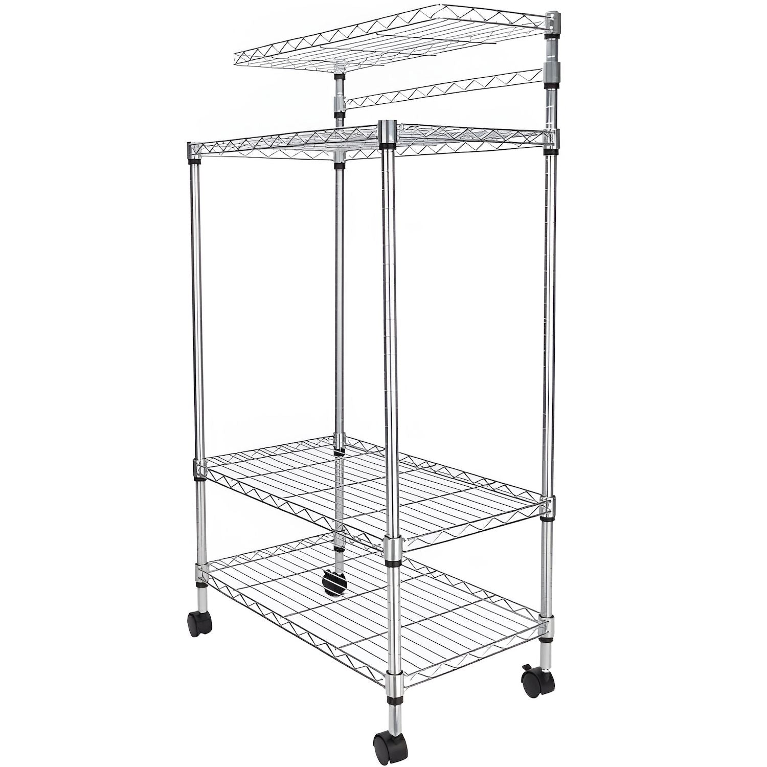 Versatile 4-Tier Kitchen Bakers Rack with Adjustable Shelves