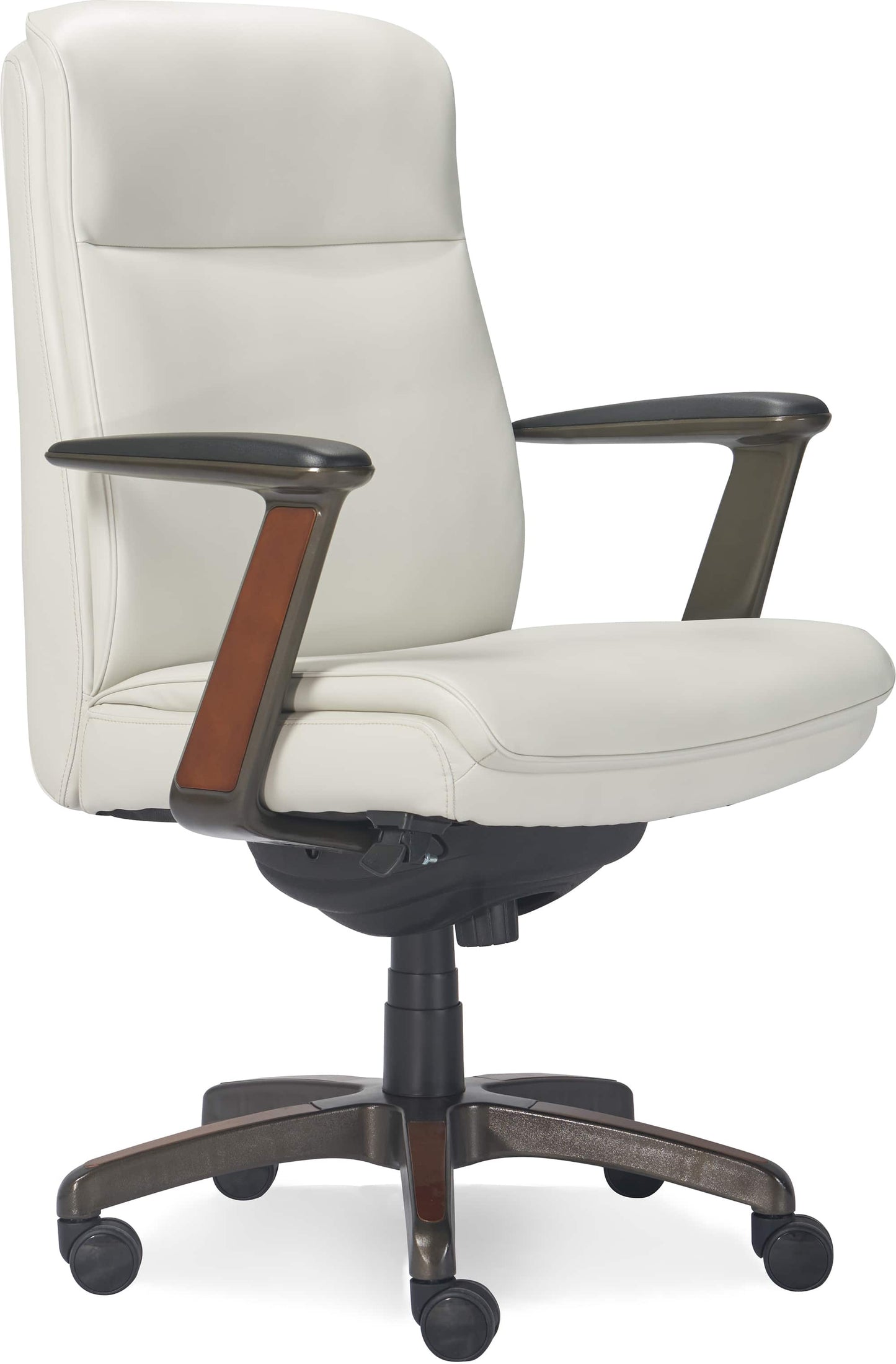 Dawson Faux Leather and Wood Frame Executive Chair