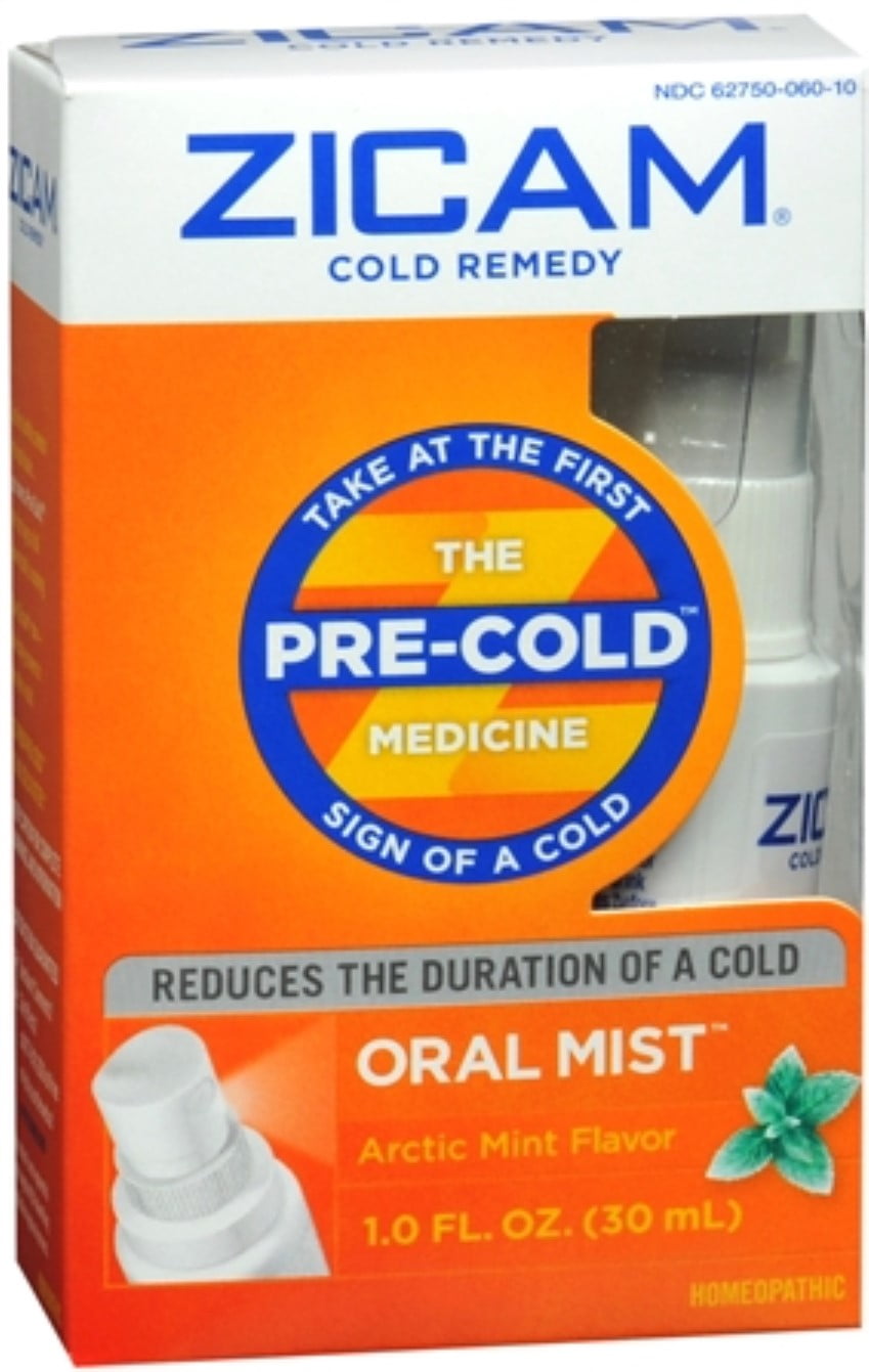 Zicam Cold Remedy Plus Oral Mist Arctic Mint 1 oz (Pack of 2)