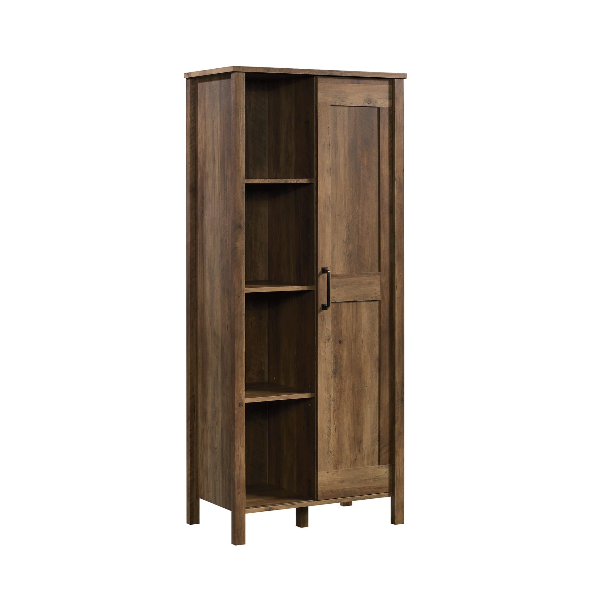 Pine Sliding 2-Door Storage Cabinet