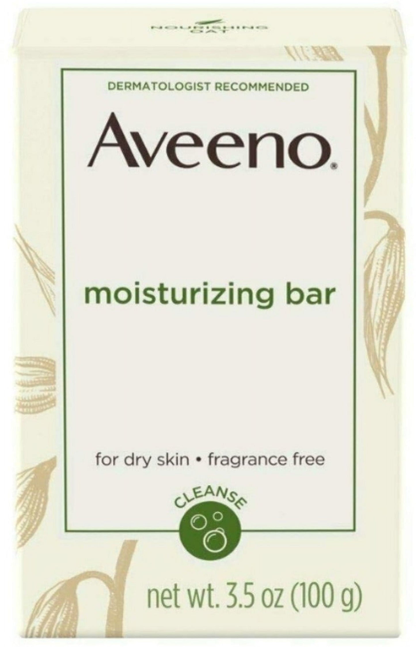 AVEENO Naturals Moisturizing Bar for Dry Skin 3.50 oz (Pack of 6)