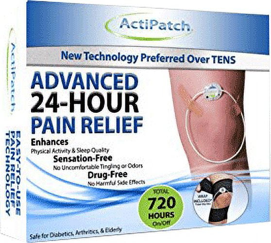 ActiPatch Kosher Advanced 24-Hour Pain Relief Long-Lasting Relief Electromagnetic Pulse Therapy  - 1 Kit