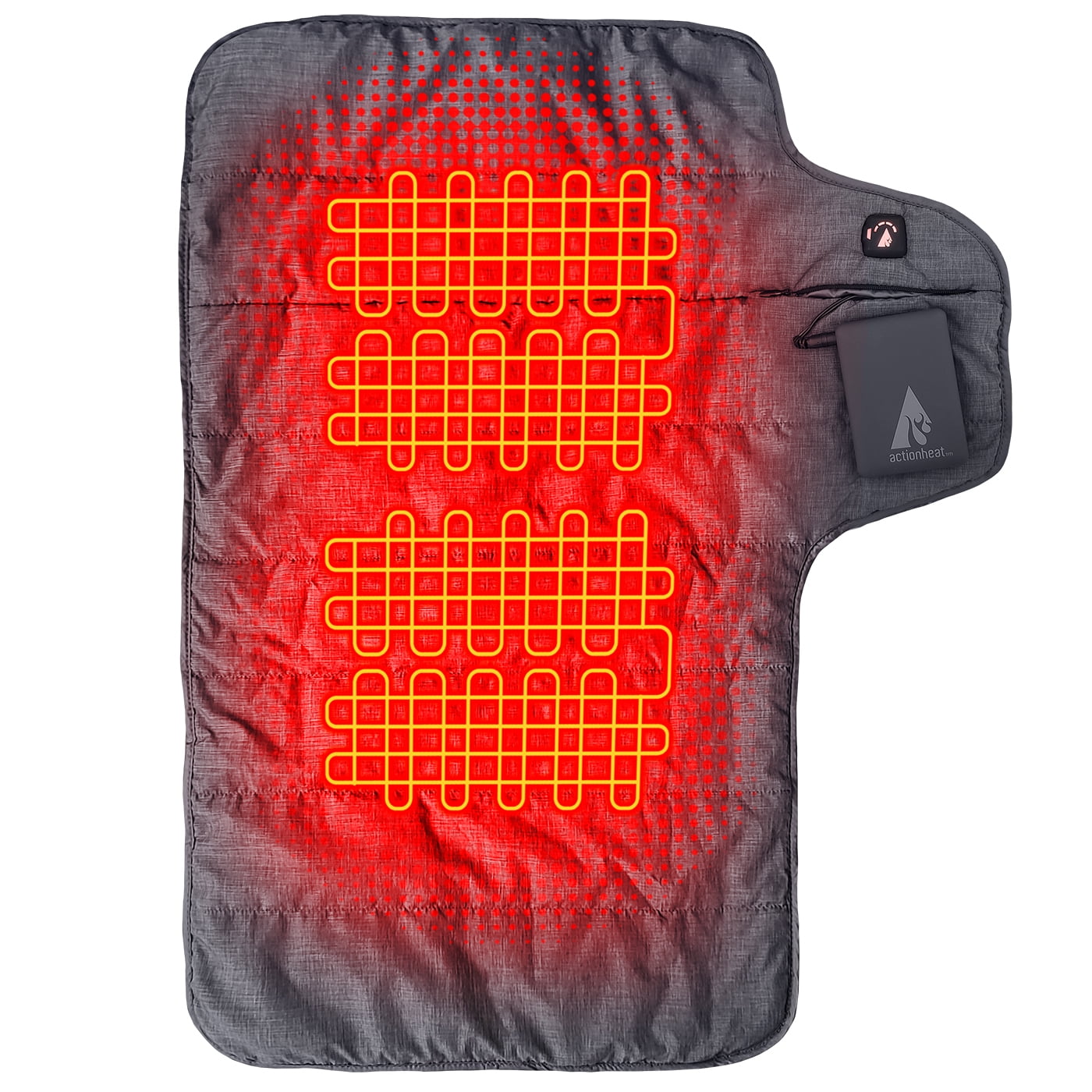 ActionHeat 7V Battery Heated Sleeping Bag Pad in Grey, One Size, Spot or Machine Wash Cold