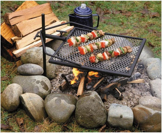 Adjust-A-Grill Camping Grill - Makes Outdoor Cooking Easier and Safer